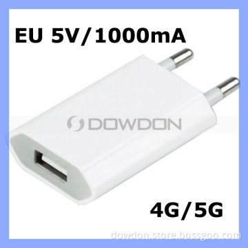 EU Plug USB Wall Charger Adapter for iPhone 5/5s/5c iPod